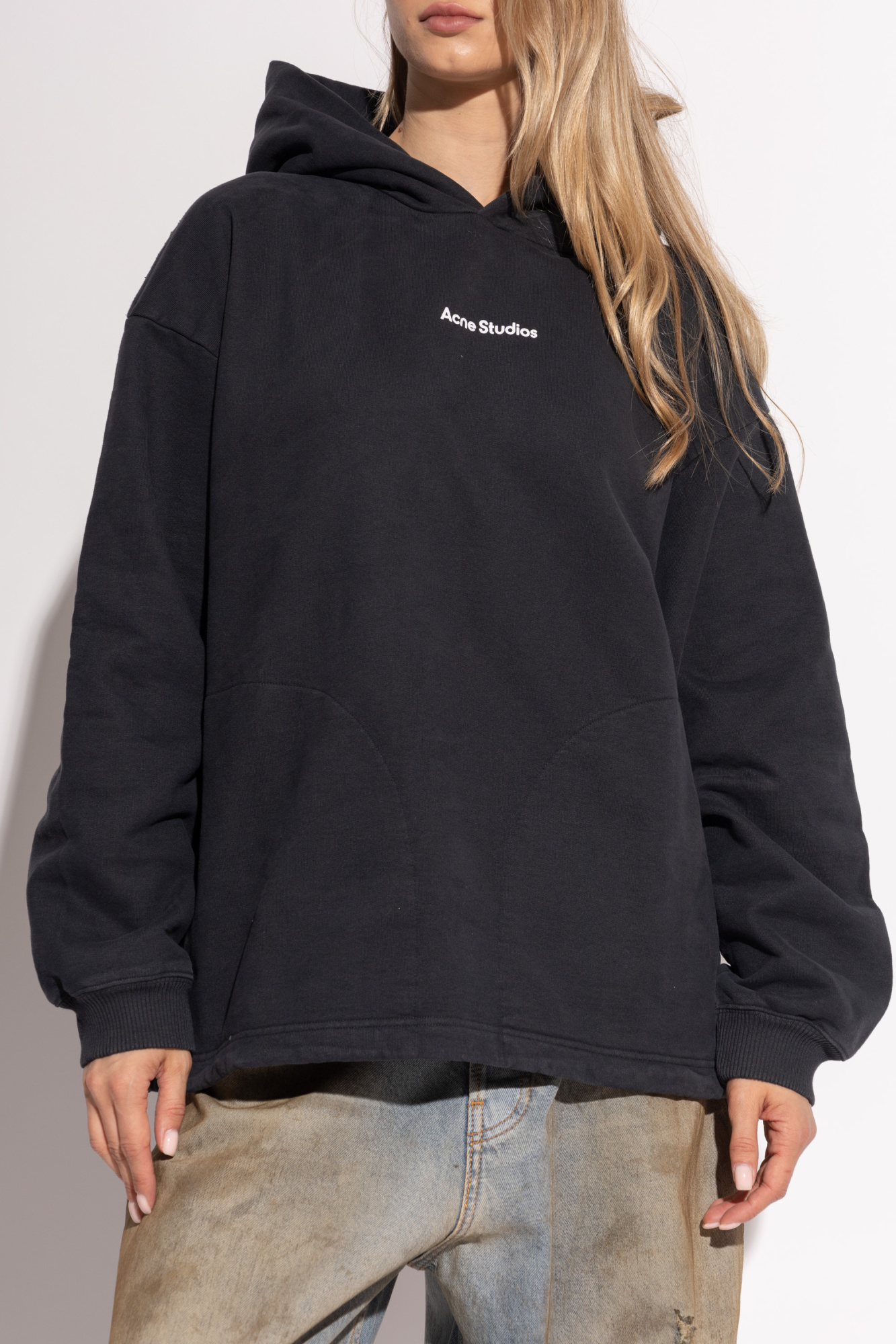 Acne studio black hoodie hotsell